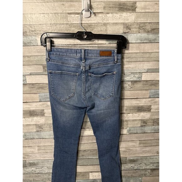 Women’s Abercrombie & Fitch Denim Jeans Low Rise Medium Wash Distressed Size 24 - Picture 12 of 13